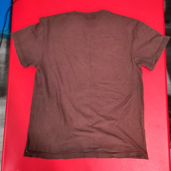 Fox Rider Co. short sleeve graphic T-shirt brown men's size M y2k nwot - Picture 3 of 4
